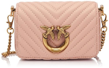 Pinko Damen Sheep Nappa C Love Click Micro SCHAFNAPPA C, O81Q_Cipria-Antique Gold im Sale